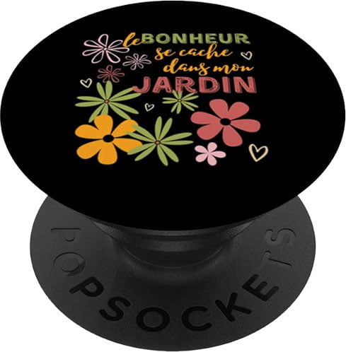 bonheur jardin jardinier popsockets cadeau