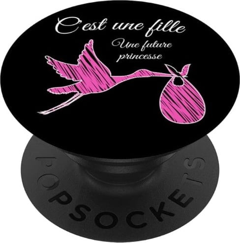 popsockets annonce grossesse cest une fille cigogne