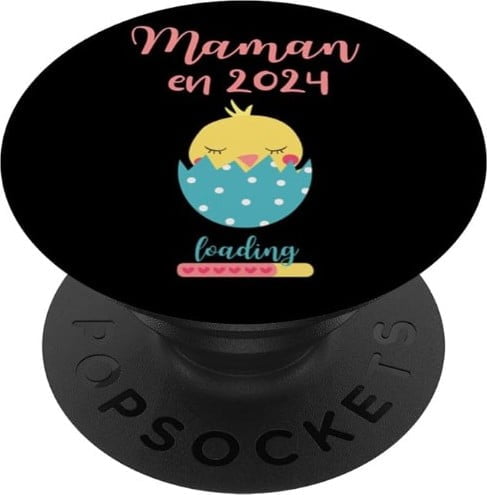 popsockets annonce grossesse maman 2024 poussin