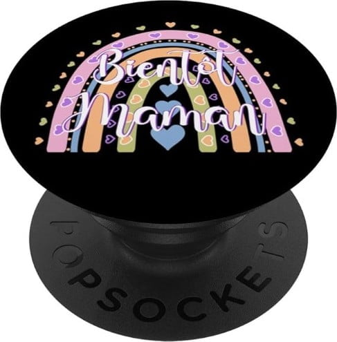 popsockets bientot maman annonce grossesse cadeau noir