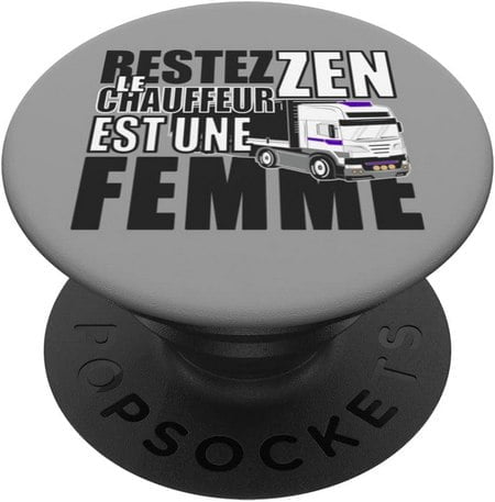 popsockets smartphone idee cadeau originale femme chauffeur routier conductrice camion poids lourd routière