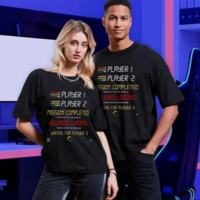 t-shirt original humoristique annonce de grossesse pour homme et femme geek passionné de jeux vidéos