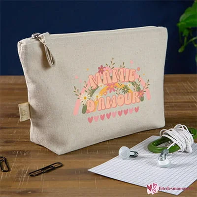 trousse pochette cadeau original fête des grands meres mamie