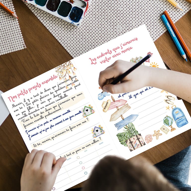 livre à compléter enfant mamie cadeau grand mères noel anniversaire fête des grands mères