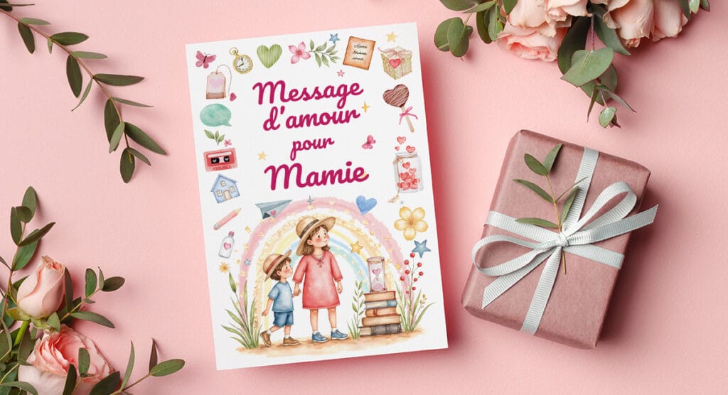 cadeau original amour tendresse personnalisé mamie fete des grands-mères anniversaire Noël enfants 6 7 8 9 10 11 12 ans Mamie raconte-moi ton histoire