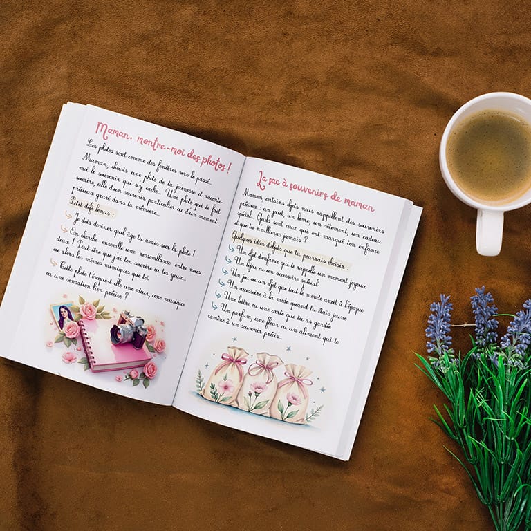 histoire de maman livre maman raconte moi ton histoire passé souvenir cadeau maman fete des mères noël anniversaire